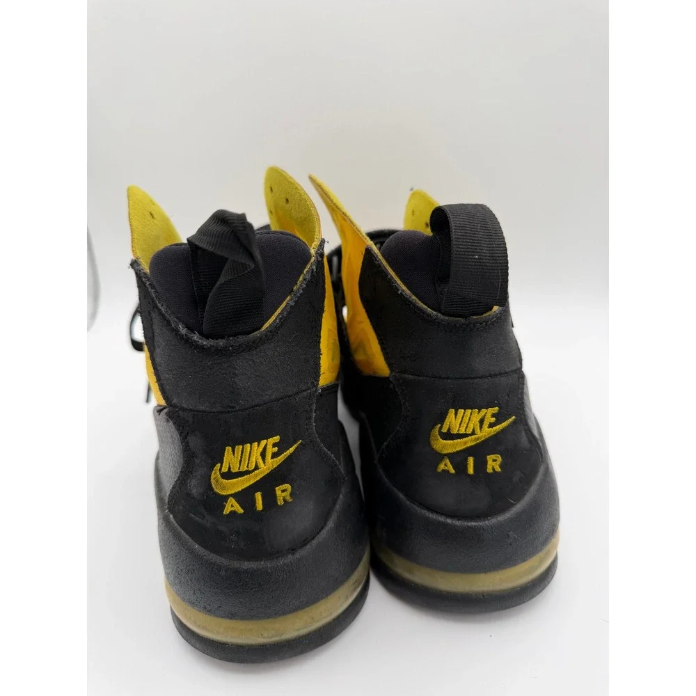 Nike‎ Air Diamond Turf II Black Varsity Maize Yellow 525224-700 Mens Size 11